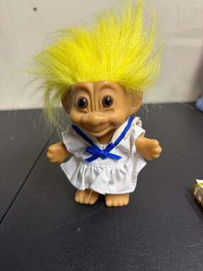Russ Troll Doll Yellow Hair Sailor Dress